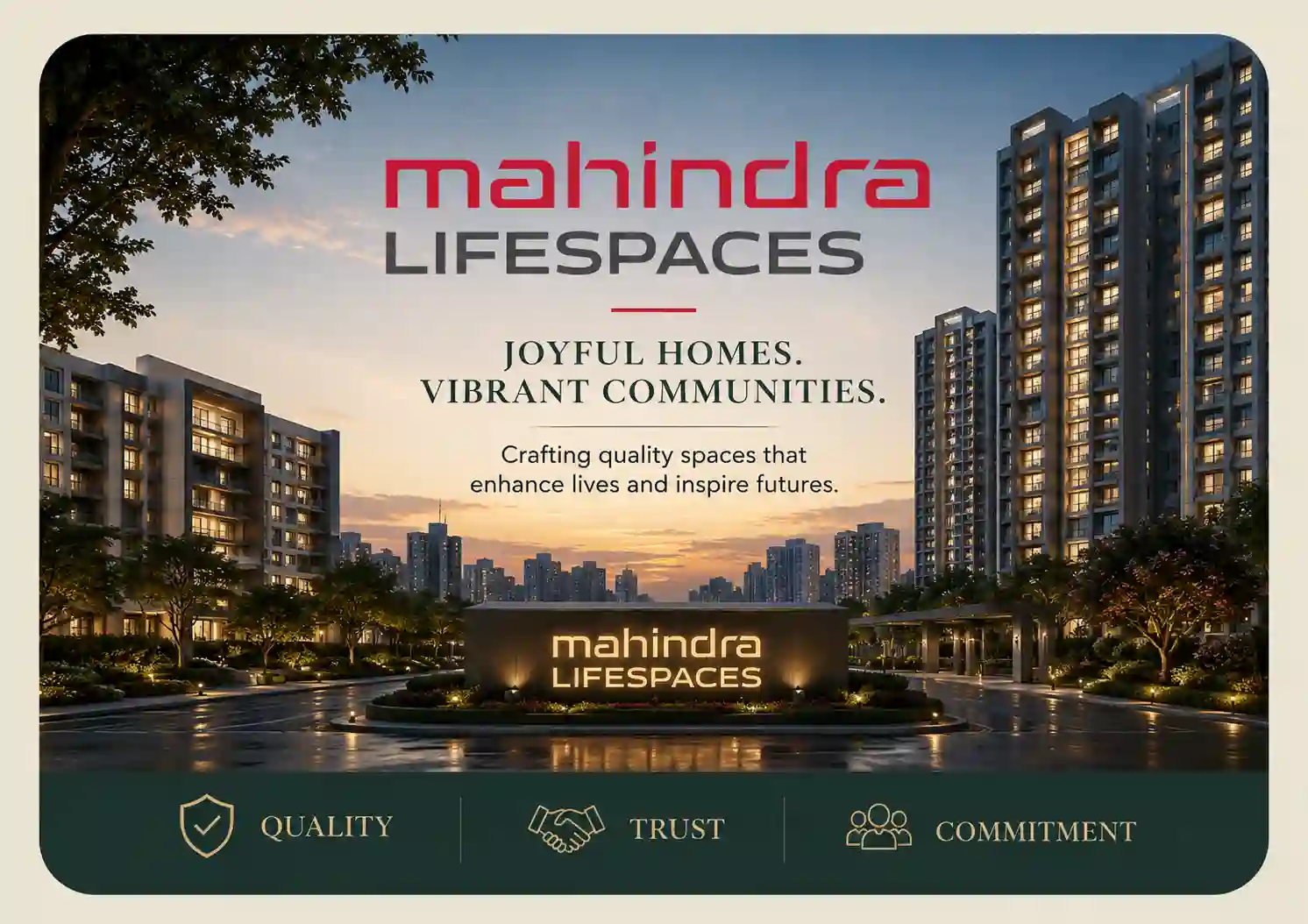 Mahindra Lifespaces official logo – trusted builder of new apartment projects and residential communities
