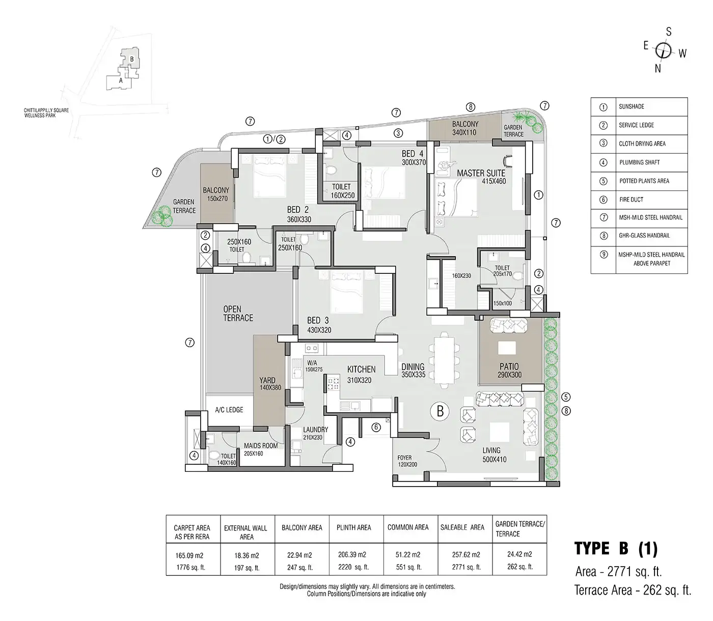 Mahindra Lifespaces Devanahalli 2 BHK floor plan
