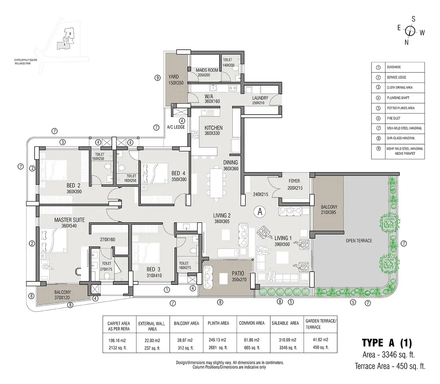 Mahindra Lifespaces Versova 3 BHK floor plan